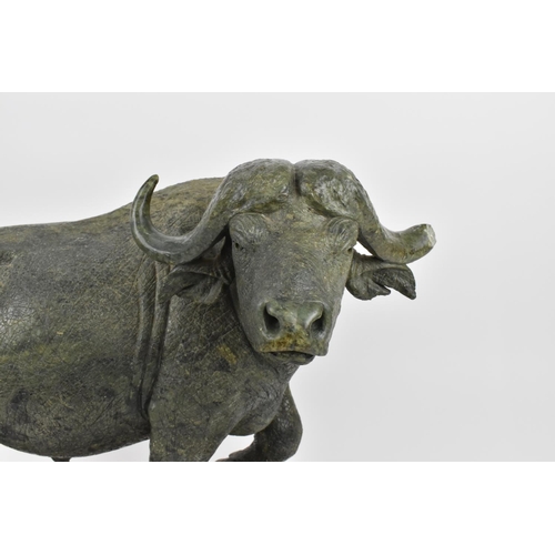 144 - Taurai Maisiri (b. 1959), Zimbabwe
a contemporary shona stone sculpture of a water buffalo, realisti... 