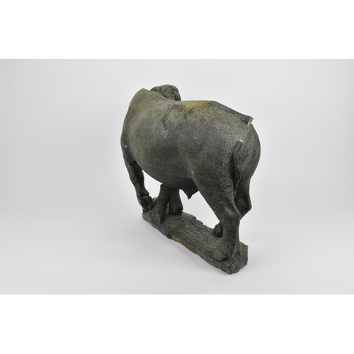 144 - Taurai Maisiri (b. 1959), Zimbabwe
a contemporary shona stone sculpture of a water buffalo, realisti... 