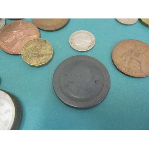 74 - A quantity of coins to include a wagon wheel penny together with a compass
Location: Cab