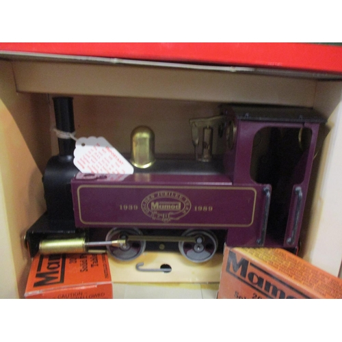 352 - A Mamod Golden Jubilee year steam engine, limited edition, serial no 80, in original box together wi... 