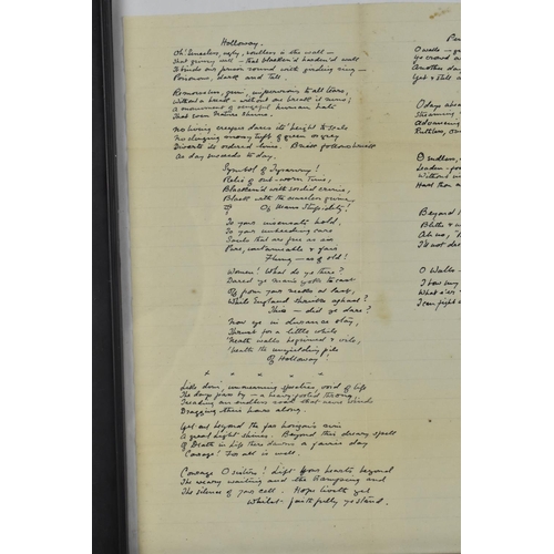 169 - Suffragette Interest: A set of three framed hand written poems by Suffragette activist Olive Hockin ... 