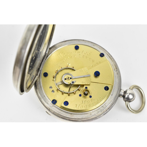 31 - A group of four late 19th to mid 20th century silver pocket watches, to include a Victorian half hun... 