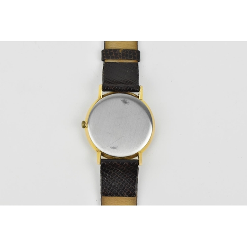 206 - A gold plated steel cased Omega circa 1962, wristwatch. Serial number 21647XXX calibre 601 movement.... 