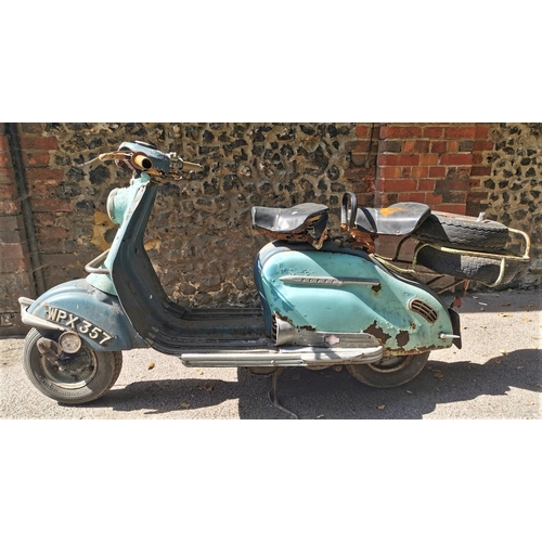 219 - A 1957 Lambretta Super scooter 150cc, unrestored, two owners, acquired by the vendor in 1993 in two ... 