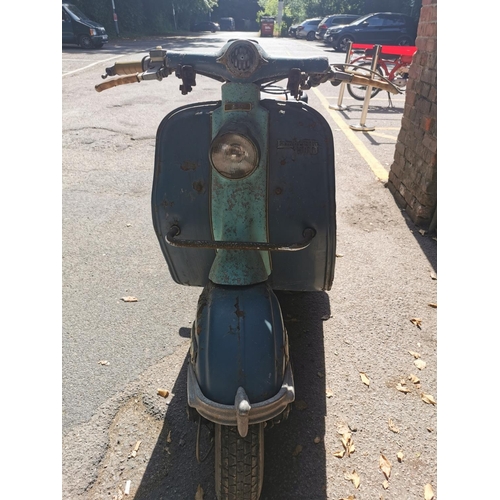 219 - A 1957 Lambretta Super scooter 150cc, unrestored, two owners, acquired by the vendor in 1993 in two ... 