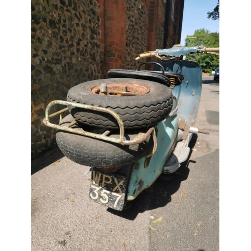 219 - A 1957 Lambretta Super scooter 150cc, unrestored, two owners, acquired by the vendor in 1993 in two ... 