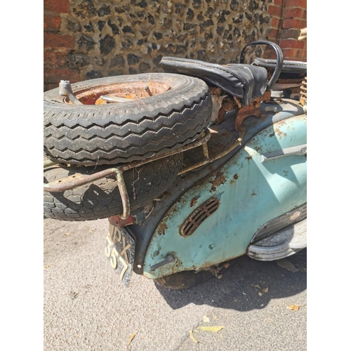 219 - A 1957 Lambretta Super scooter 150cc, unrestored, two owners, acquired by the vendor in 1993 in two ... 