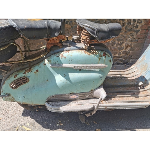 219 - A 1957 Lambretta Super scooter 150cc, unrestored, two owners, acquired by the vendor in 1993 in two ... 