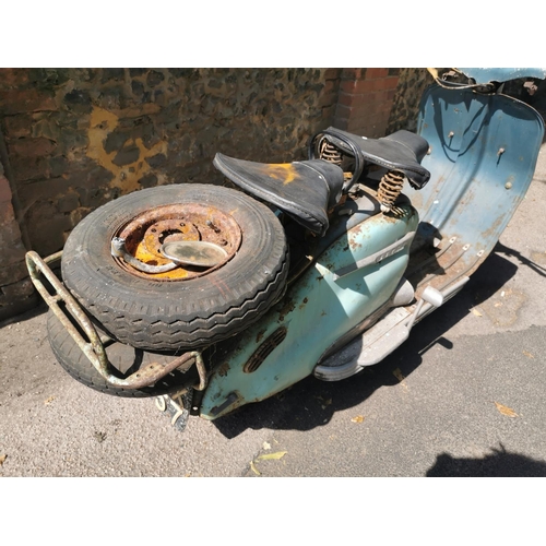 219 - A 1957 Lambretta Super scooter 150cc, unrestored, two owners, acquired by the vendor in 1993 in two ... 