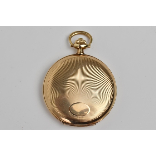 223 - A fine quality early 20th century Omega 14ct gold full hunter pocket watch. Inscribed to cuvette 