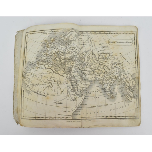 223 - A George IV period booklet containing maps from around the world published by G.B Whittaker in 1827,... 