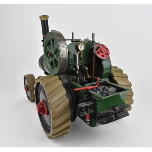 205 - An early 20th century hand made model of a traction engine, made by Mr. Johnson from Ware in Hertfor... 