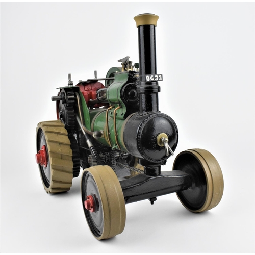 205 - An early 20th century hand made model of a traction engine, made by Mr. Johnson from Ware in Hertfor... 