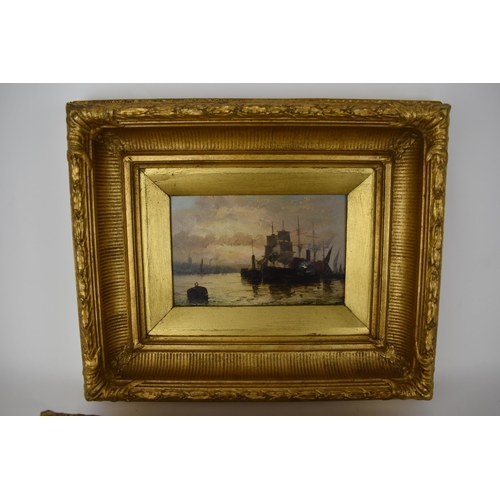 167 - William Thornley (1858-1898) - two oil on panels depicting sailing boats, one signed to the lower ri... 