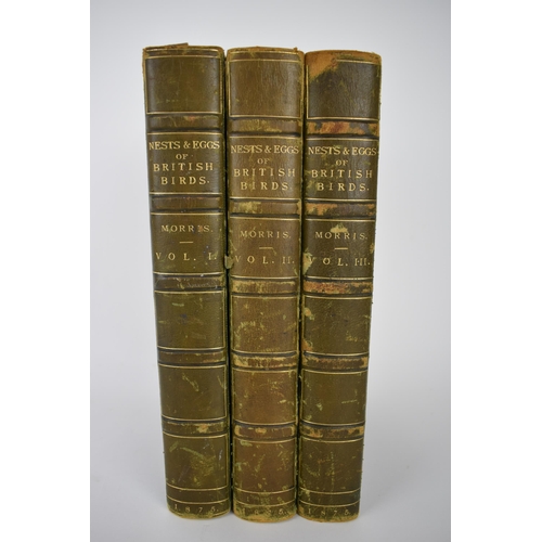 170 - Three volumes of A Natural History of Nests and Eggs of British Birds by Francis Orpen Morris, secon... 