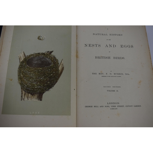 170 - Three volumes of A Natural History of Nests and Eggs of British Birds by Francis Orpen Morris, secon... 