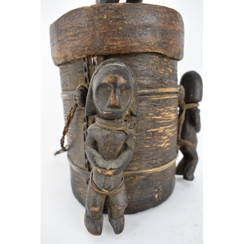 196 - A mid 20th century African funerary pot in the style of one from the Gabon region by the Fang people... 