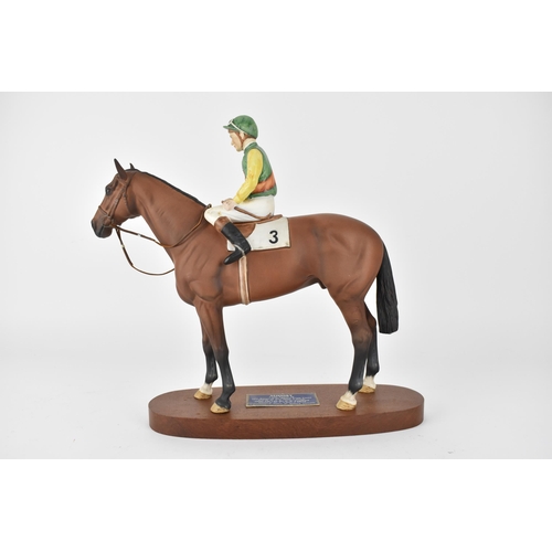 235 - A Beswick model of Lester Piggot on Nijinsky Winner of the Triple Crown 1970, owned by C W Engelhard... 