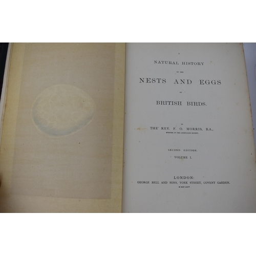 170 - Three volumes of A Natural History of Nests and Eggs of British Birds by Francis Orpen Morris, secon... 