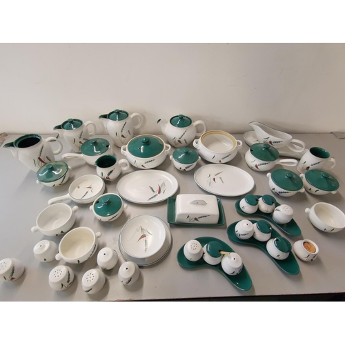 67 - A quantity of Denby stoneware crockery with green wheat design signed Albert Colledge
Location: 8.3