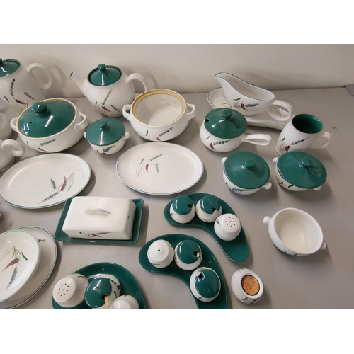 67 - A quantity of Denby stoneware crockery with green wheat design signed Albert Colledge
Location: 8.3