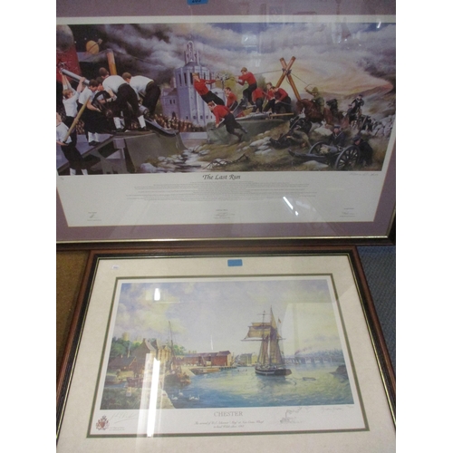 66 - Two signed prints, one of Chester harbour in 1868 and one of The Last Run in 1899
Location: RWM