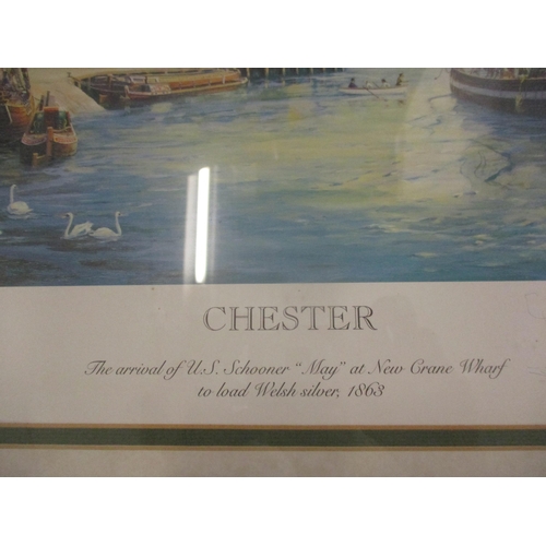 66 - Two signed prints, one of Chester harbour in 1868 and one of The Last Run in 1899
Location: RWM