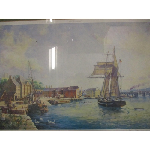 66 - Two signed prints, one of Chester harbour in 1868 and one of The Last Run in 1899
Location: RWM