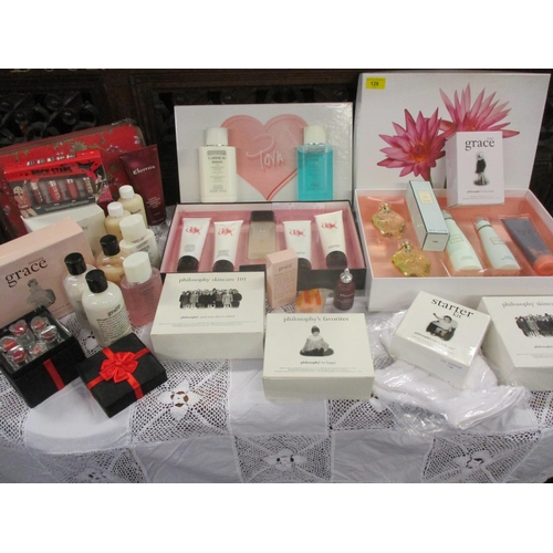 128 - Beauty products to include Tova box sets, philosophy box sets, a new red washbag and Elemis
Location... 