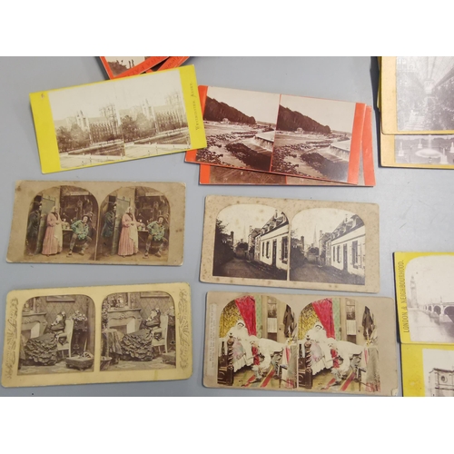 148 - A collection of 74 stereoscope slides to include 25 American views 'Niagara Falls' by E.H.T Anthony
... 