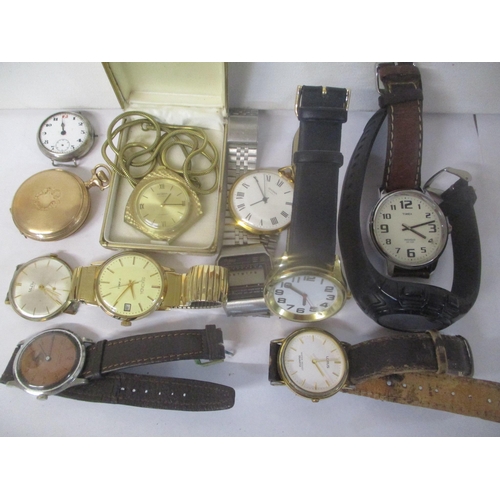 153 - Mixed wristwatches to include a Pulsar, Rodana, Timex, a trench watch and others
Location: CAB