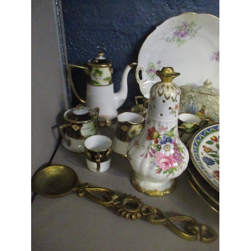 173 - A mixed selection of ceramics to include a Noritake part coffee set, Royal Doulton Series ware plate... 