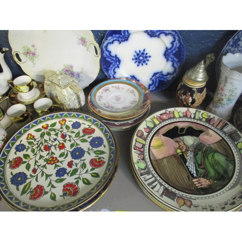 173 - A mixed selection of ceramics to include a Noritake part coffee set, Royal Doulton Series ware plate... 