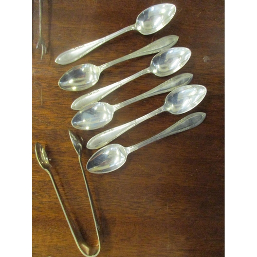 184 - A selection of Georgian and later silver and silver plated flatware to include two Georgian bright c... 