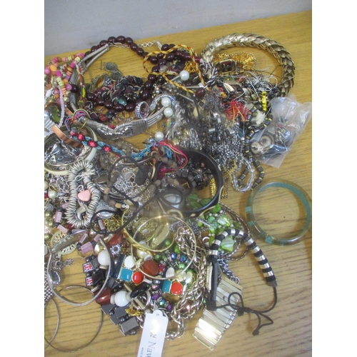 246 - Costume jewellery to include brooches, bangles, beaded necklaces and other items
Location: SR