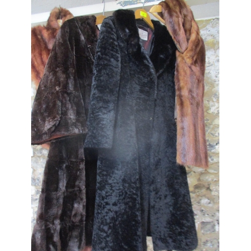 31 - A vintage Leon Haase dark brown fur coat, 42