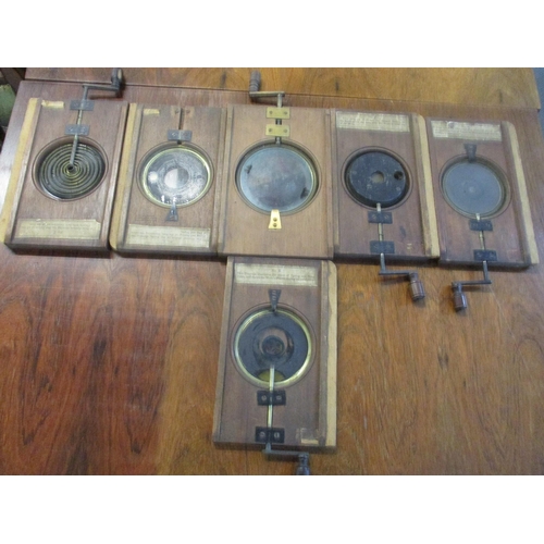 325 - A set of six Victorian astronomical mechanical chromatrope magic lantern slides by Newton & Co Manuf... 