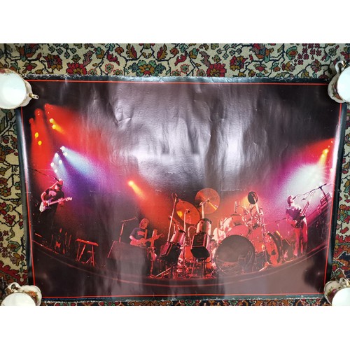 80 - A collection of twelve posters to include six 1970's Prog Rock posters from Sounds Magazine and six ... 