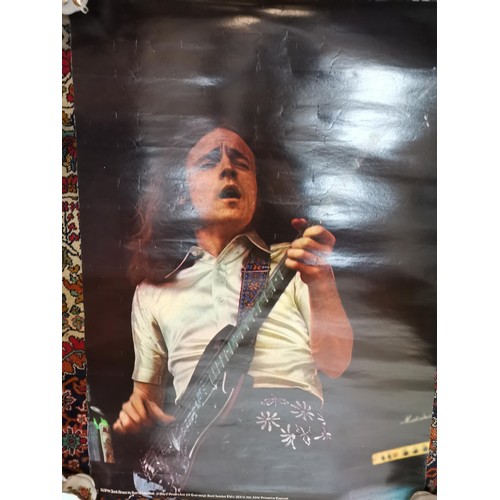 80 - A collection of twelve posters to include six 1970's Prog Rock posters from Sounds Magazine and six ... 