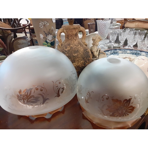 107 - Mid to late 20th century china and glass, together with two early 20th century meat platters, and an... 