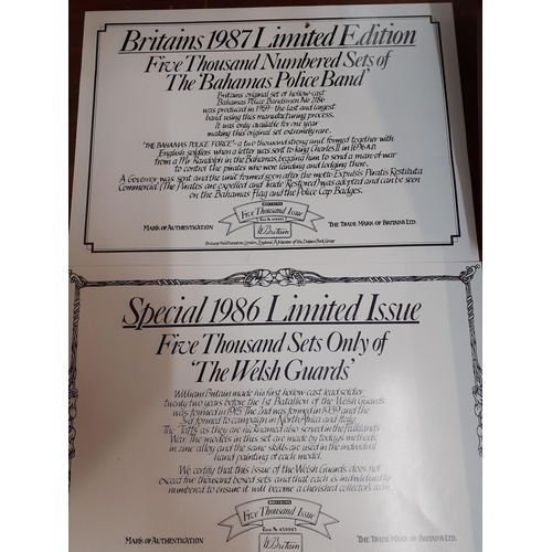 146 - Britain painted model soldier sets, boxed, to include Trooping the Colour, Welsh Guards and The Baha... 