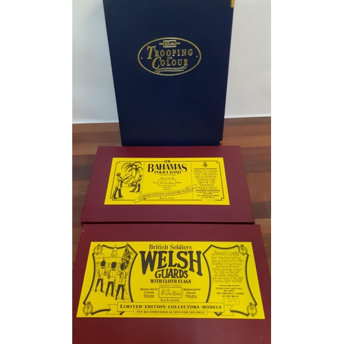146 - Britain painted model soldier sets, boxed, to include Trooping the Colour, Welsh Guards and The Baha... 
