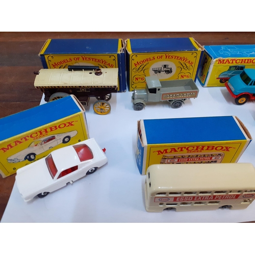 177 - Six boxed Lesney Matchbox die cast model vehicles to include Mint and Boxed No. Y/6 Osram lamps, No.... 