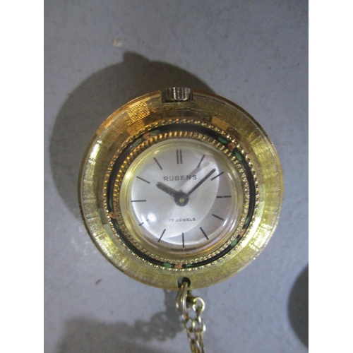 103 - Group of costume jewellery to include a 925 silver gilt ladies Sarcar wrist watch on buckle chain br... 