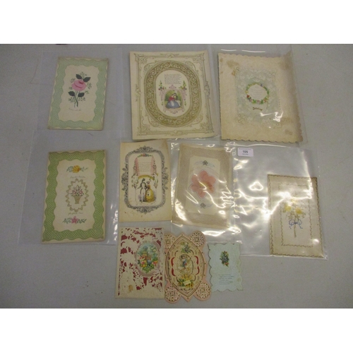 105 - A collection of ten Victorian Valentine cards
Location: cab