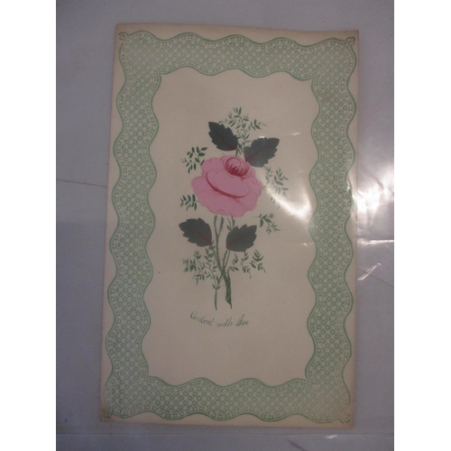 105 - A collection of ten Victorian Valentine cards
Location: cab