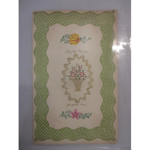 105 - A collection of ten Victorian Valentine cards
Location: cab