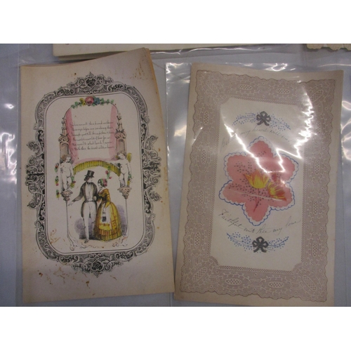 105 - A collection of ten Victorian Valentine cards
Location: cab