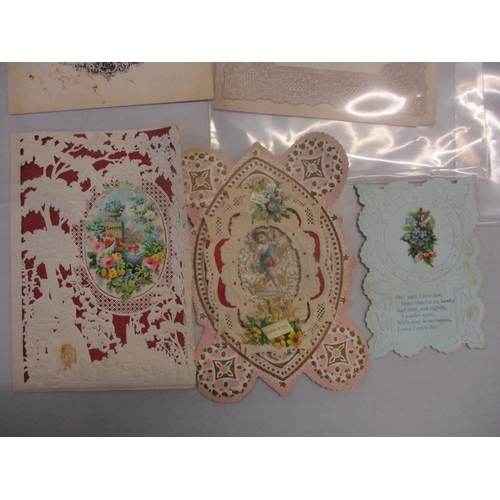 105 - A collection of ten Victorian Valentine cards
Location: cab