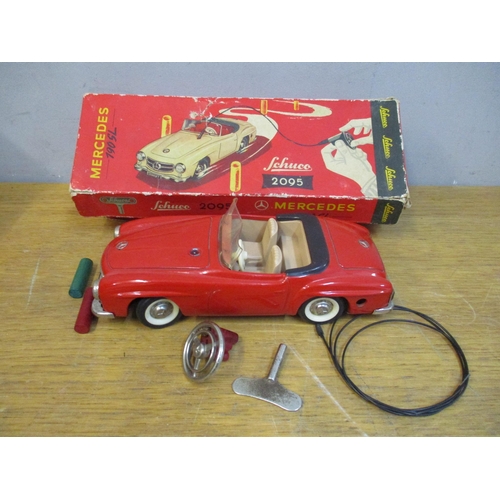 A boxed Schuco Mercedes 190SL 2095 clockwork remote control